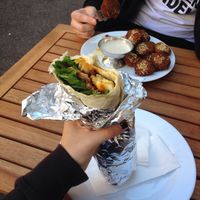 Currywurst Wrap &Falafel at Berlin 61 in Augsburg