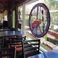 Eclectic and fun decor at Birdrock Taco Shack in Bradenton