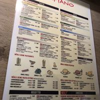 Menu  at Vapiano in Dresden