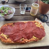 Pinsa Alla Salame  at Vapiano in Dresden