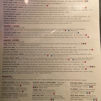 Bottom of the menu at Milagros Latin Kitchen in Redwood City