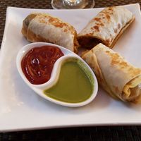 Minced soya in Indian bread (ask without butter!) at Vedge in Yangon