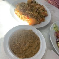 Vegetable biriani at Little Aladdin in Manchester