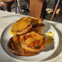 Aubergine fritters at Little Aladdin in Manchester
