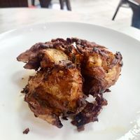Onion bhaji  at Little Aladdin in Manchester