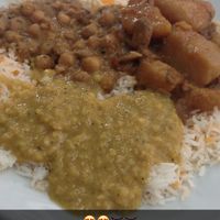 3 curries and rice for £5  at Little Aladdin in Manchester