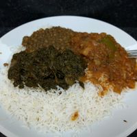 3 curry and rice £4.90 at Little Aladdin in Manchester