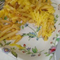 Cheesy chips - half eaten sorry at Little Aladdin in Manchester