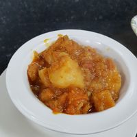 Bombay potatoes at Little Aladdin in Manchester