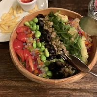 vegan tofu salad at Cafe La Boheme - Ginza in Tokyo