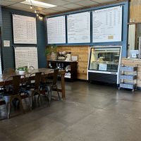 Vegan cheesecake in the case!!  at City Beach Organics in Sandpoint