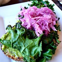 fried kale avo toast at The Daily Harvest Cafe & Juicery in Santa Clarita