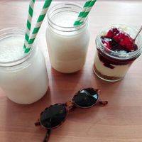 Kale, vanilla and coco smoothie at Peck 47 in Brussels