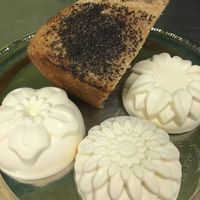 small batches cultured coconut butter served daily with our fresh sour dough bread and fresh rolls at Radha Govinda's Buffet in Denver