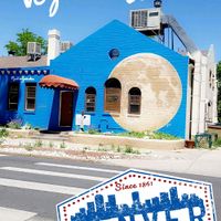 Outside art at Radha Govinda's Buffet in Denver