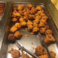 Kentucky fried tofu - my favorite here! Served every other Wednesday  at Radha Govinda's Buffet in Denver