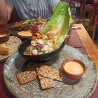 Heart of palm ceviche. And the sauce, omg so good. at Andino Gastrobar in Malaga