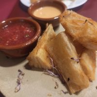 Fried yucca. 😻 at Andino Gastrobar in Malaga
