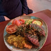 Plato centroamericano (vegano) at Andino Gastrobar in Malaga