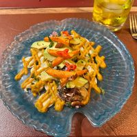 'Ceviche' made with palm hearts at Andino Gastrobar in Malaga