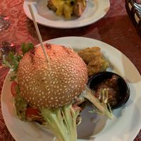 vegan burger at Andino Gastrobar in Malaga