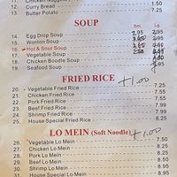 Most dishes have a vegetable option. Again, I think you can ask the chef to omit any fish sauces.  at Dragon Buffet in Fort Stockton