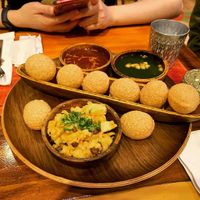 Pani puri  at 3 Idiots Toast & Curry - Zhongshan in Taipei