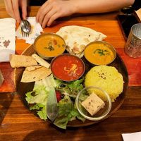 Indian thali at 3 Idiots Toast & Curry - Zhongshan in Taipei