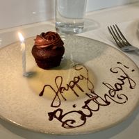 Happy Birthday! Vegan Cupcake!  at abcV in New York City