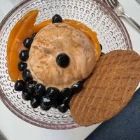 Thai iced tea Sunday with boba and mango  at abcV in New York City