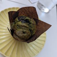 Blueberry matcha muffin 😍 at abcV in New York City
