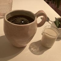 Americano with almond milkk  at abcV in New York City