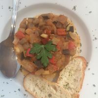 Pisto provenzal at La Ecologica in Tenerife