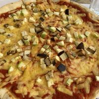Pizza vegan at Ombra Restaurant in Kotor