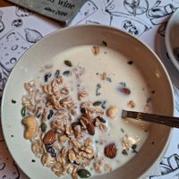 The muesli, as it was served at Ombra Restaurant in Kotor
