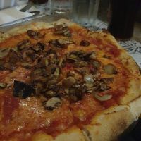 Pizza vegan at Ombra Restaurant in Kotor