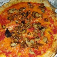Pizza vegan at Ombra Restaurant in Kotor