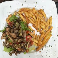 open faced sandwich at Ombra Restaurant in Kotor