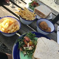 Vegan BLT and homemade Seitan Nuggets! at The Retreat Animal Rescue Farm Sanctuary and Cafe in Ashford