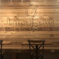 Beautiful artwork on the wall at Juicekeys in Raleigh