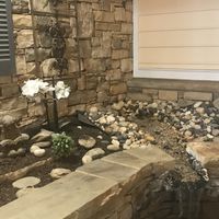 Beautiful water feature  at Juicekeys in Raleigh