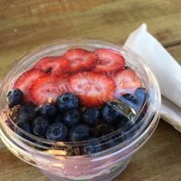 Blueberry chia bowl “acai" at Juicekeys in Raleigh