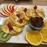 Morgen pancakes   at Dreizehn in der Muehle in Augsburg