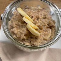 Banana porridge   at Dreizehn in der Muehle in Augsburg
