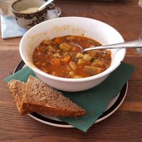 lentil soup at Dreizehn in der Muehle in Augsburg