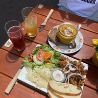 Grillteller und große Suppe  at Dreizehn in der Muehle in Augsburg