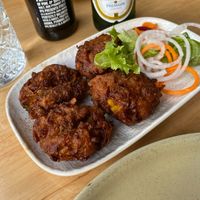 Onion bhaji  at Spiced by Billu's in Barangaroo