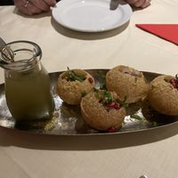 Pani puri   at The Khukuri Restaurant in Edinburgh