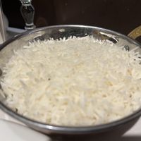 Boiled rice  at The Khukuri Restaurant in Edinburgh