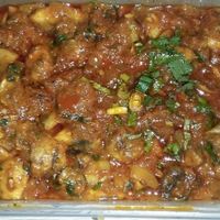 Mushroom Tarkari (takeaway pics don't do the dish justice) at The Khukuri Restaurant in Edinburgh